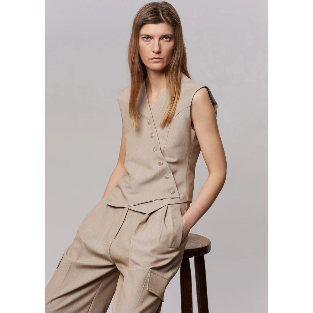 EUC The Frankie Shop Beige Sleeveless Vest.